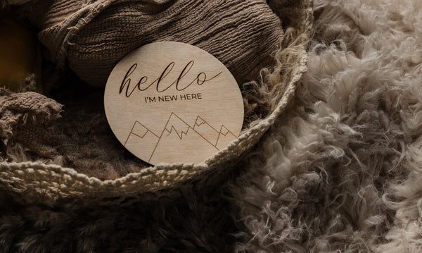 Hello, I'm New Here Sign
