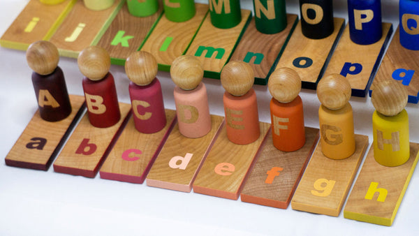 Alphabet Peg Doll Set
