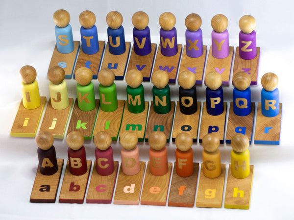Alphabet Peg Doll Set